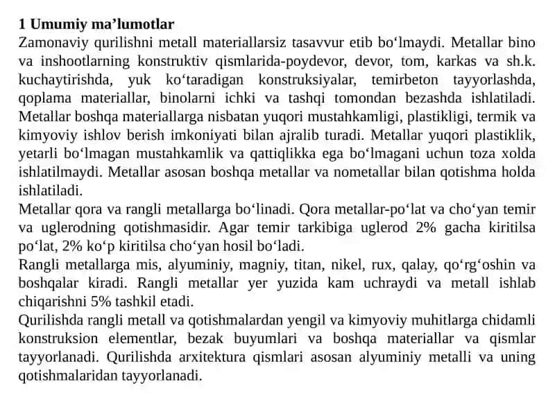 metall qurilish materiallari va buyumlari 3
