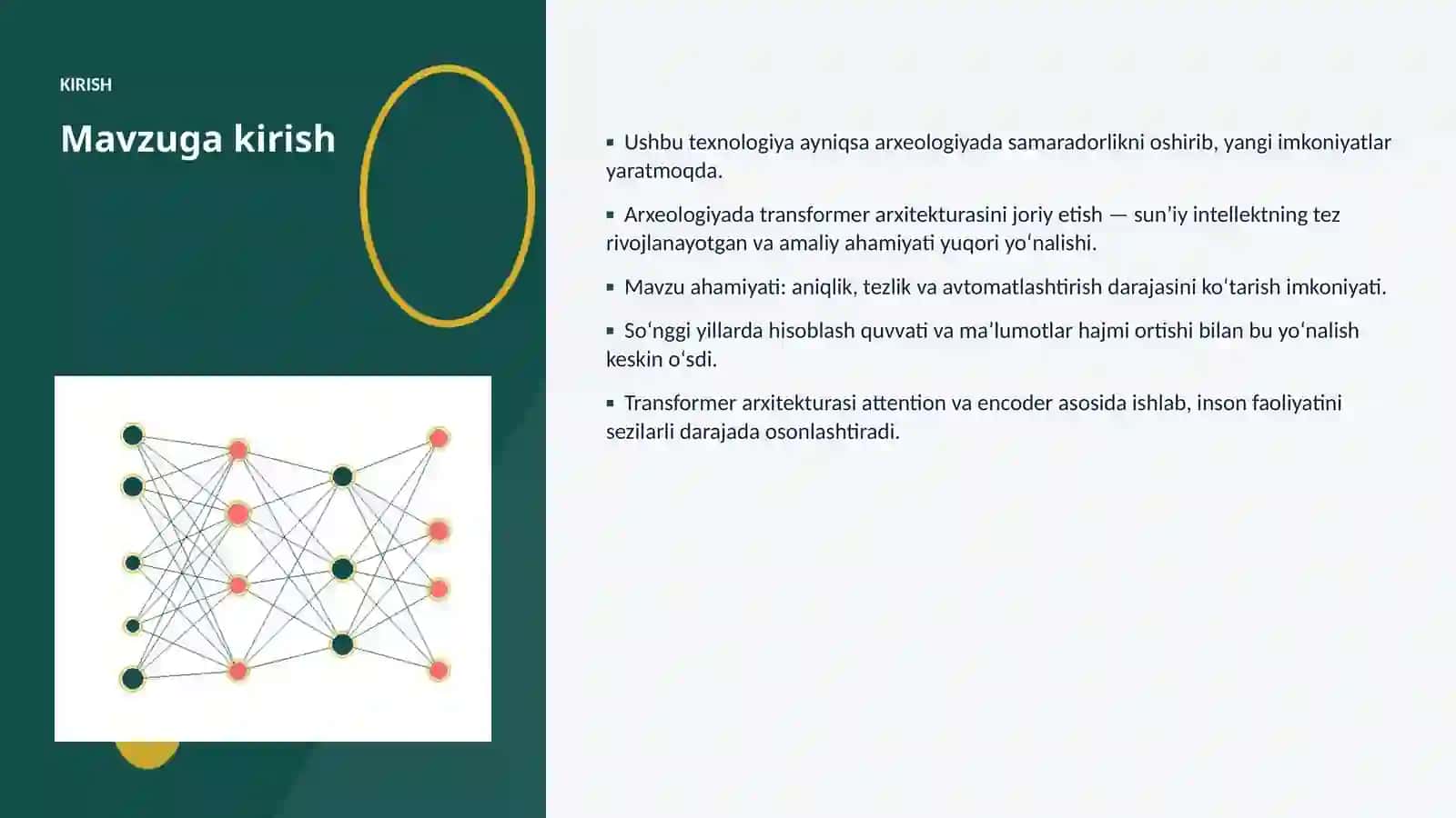 Arxeologiyada transformer arxitekturasini joriy etish 3
