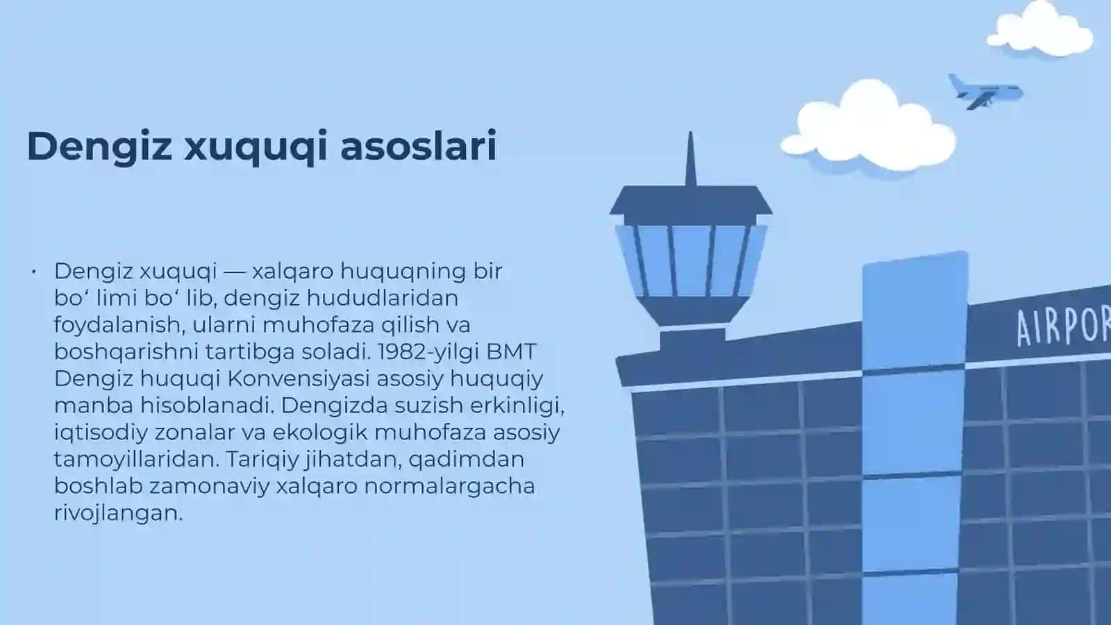 Dengiz va Havo Xuquqlari: Xalqaro Dengiz va Havo Xuquqi 3