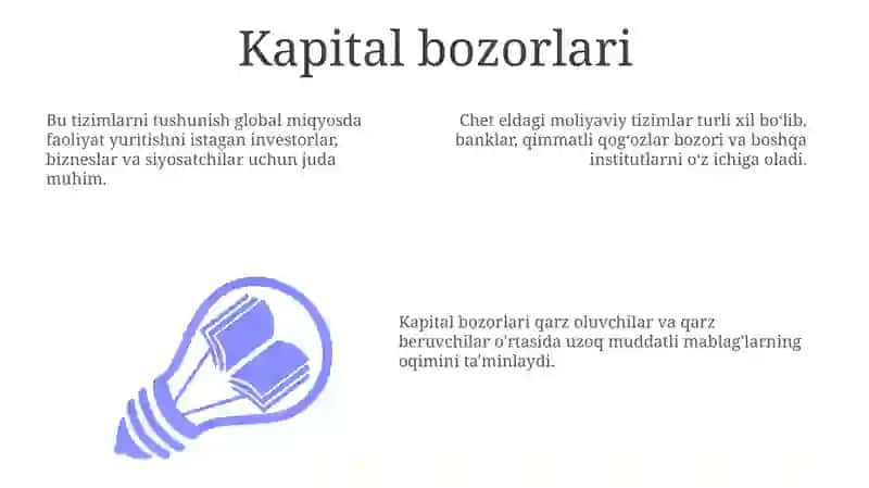 Moliya tuzilmalari va jahon moliyaviy tizimlar 3