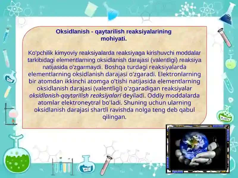 Oksidlanish-qaytarilish reaksiyalari 3