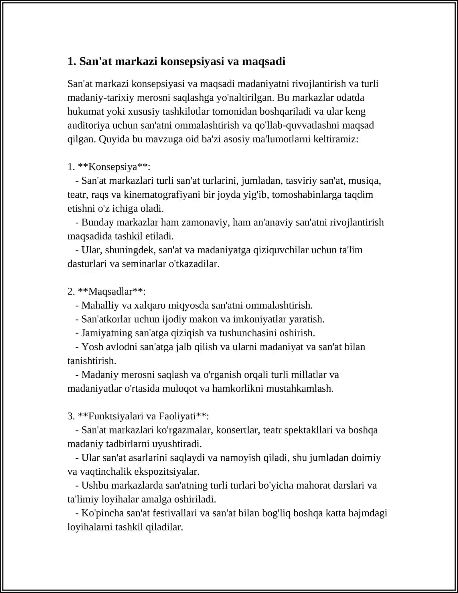 GURUHLARDA SAN'AT MARKAZINI TASHKIL QILISH TEXNOLOGIYASI 3