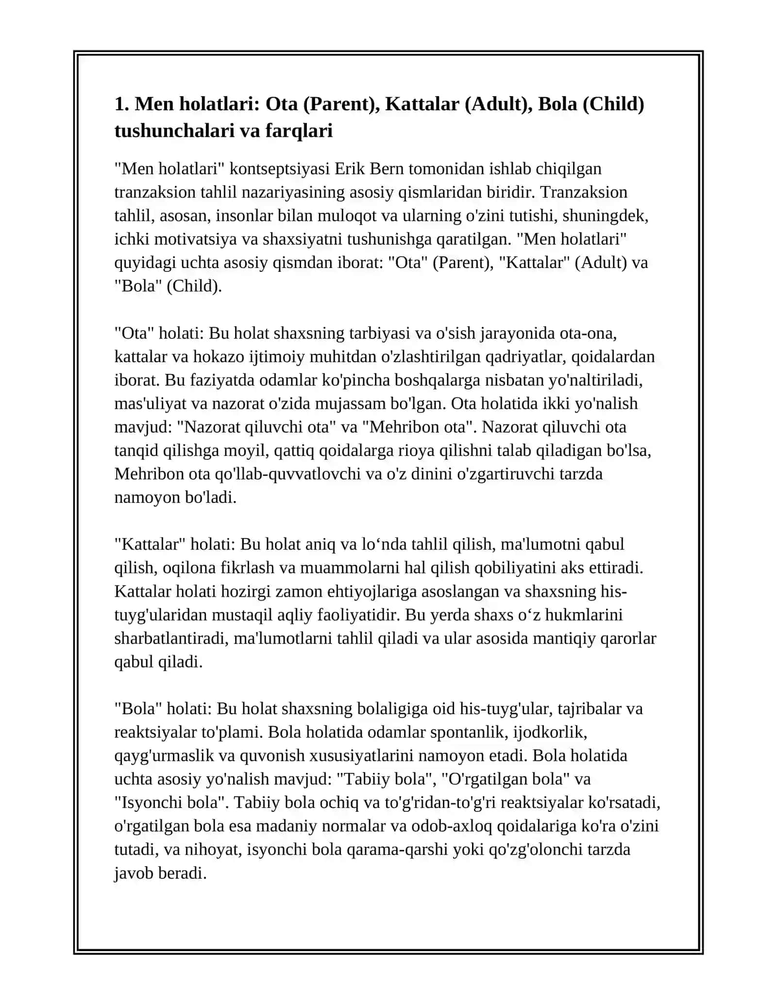TRANZAKSIYADAN MEN HOLATI OʻYINLAR VA SENARIYLAR 3
