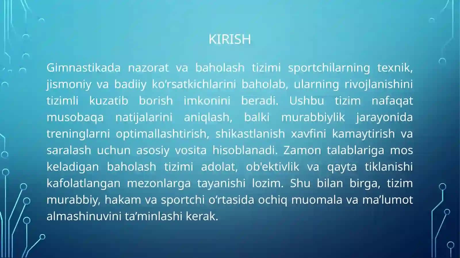 Gimnastikda nazorat va baholash tizimi 3