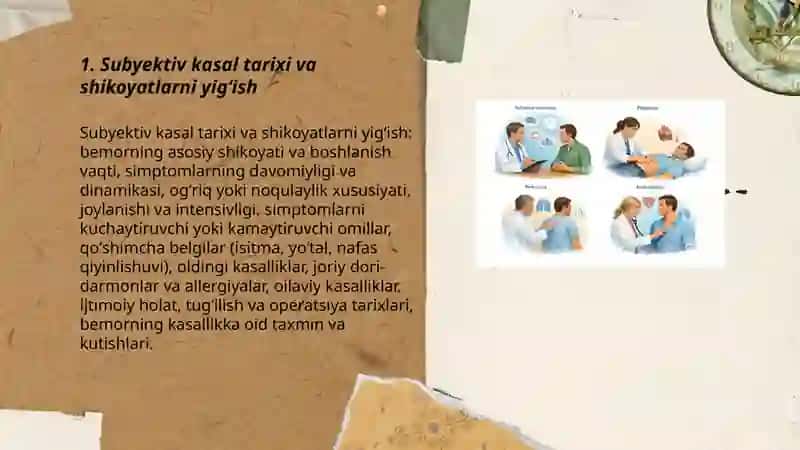 Bemorlarni obektiv va subʼektiv tekshirish ovuskultatsiya perkussiya palpatsiya 3