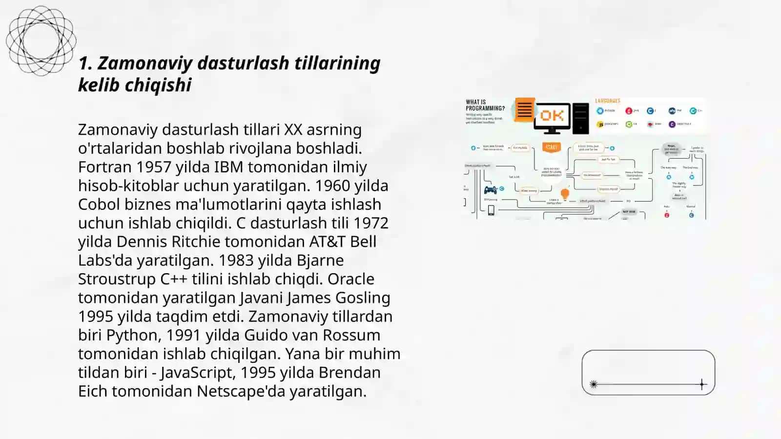 Zamonaviy dasturlash tillarining tahlili 3