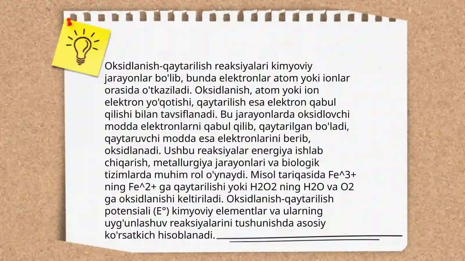 Oksidlanish-qaytarilish reaksiyalari 3