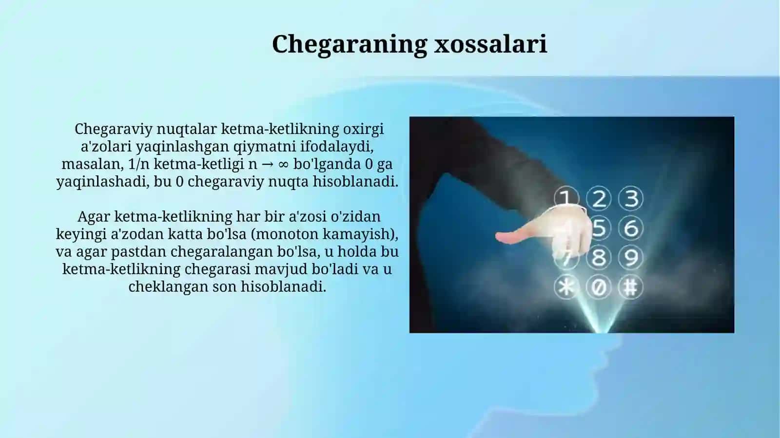 Sonlar ketma-ketligi va uning limit tushunchasi 3