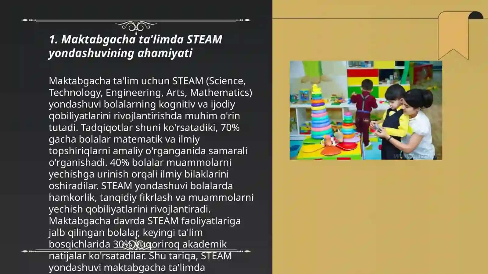 STEAM taʼlim texnologiyasini maktabgacha taʼlimda qoʻllash boʻyicha xorijiy tajribalar tahlili 3