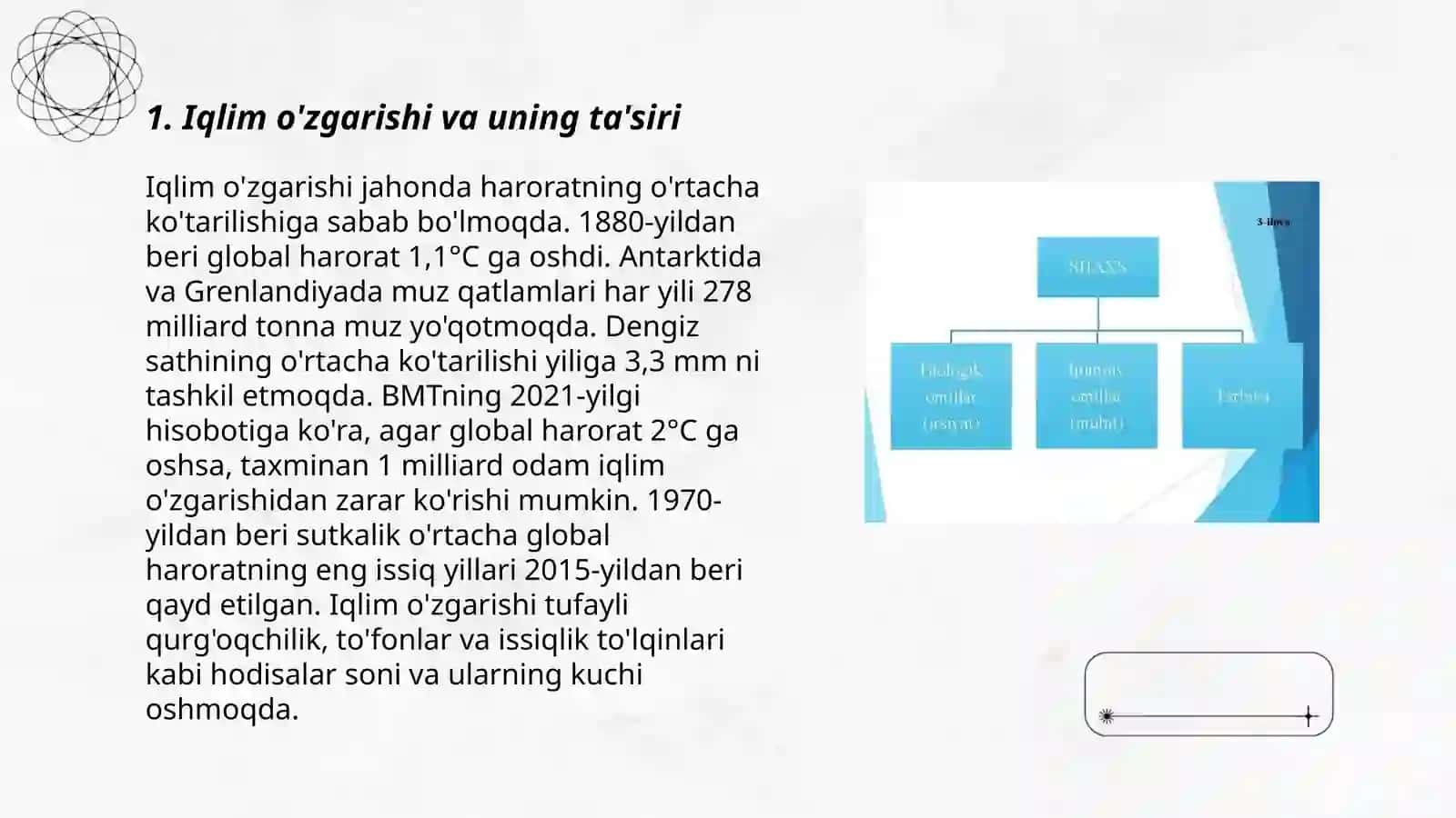 Iqlim o'zgarishi va uning ta'siri 3