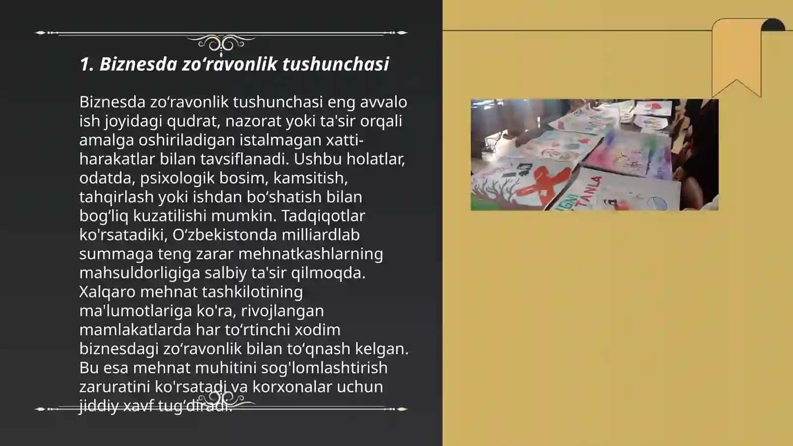 Biznesda zoʻravonlik tushunchasi 3
