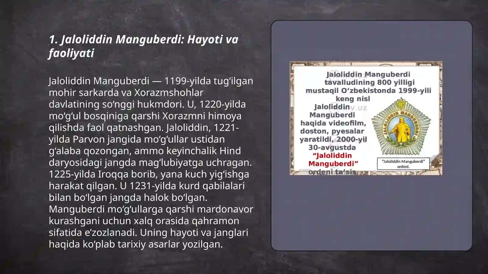 Jaloliddin Manguberdi- Vatan himoyachisi 3
