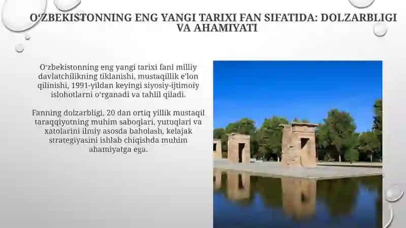 Oʻzbekistonning eng yangi tarixini o'rganish metodologiyasi va manbalari 3