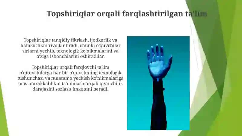 Boshlangʻich sinflarda Tehnologiya darslarida boshqotirmalardan foydalanish 3