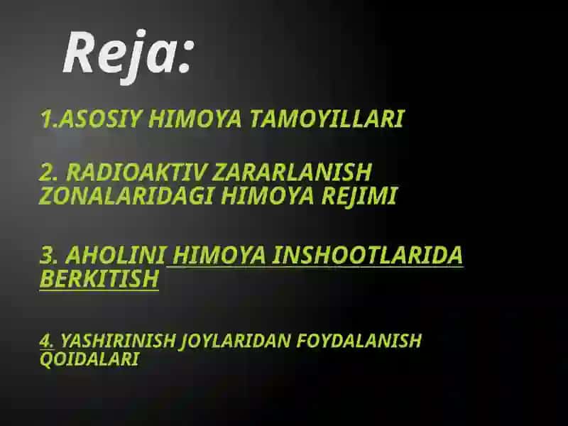 Favqulodda aholini muhozfaza qilish. Jamoa himoya vositalari 3