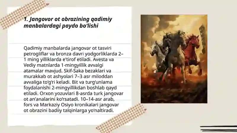 Jangovor ot obrazining tarixiy asoslari va badiiy talqini 3