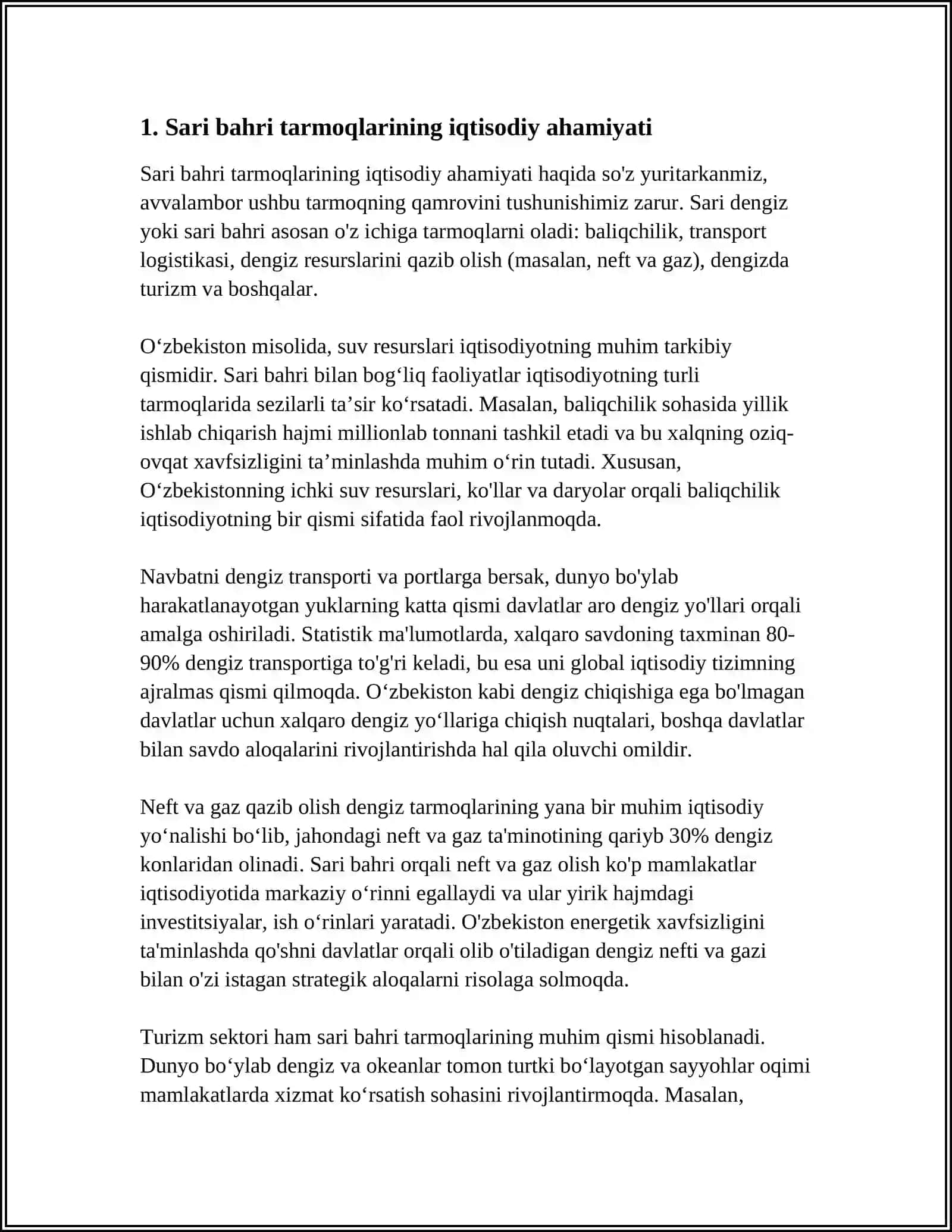 SARI BAHRI TARMOQLARI HAQIDA 3
