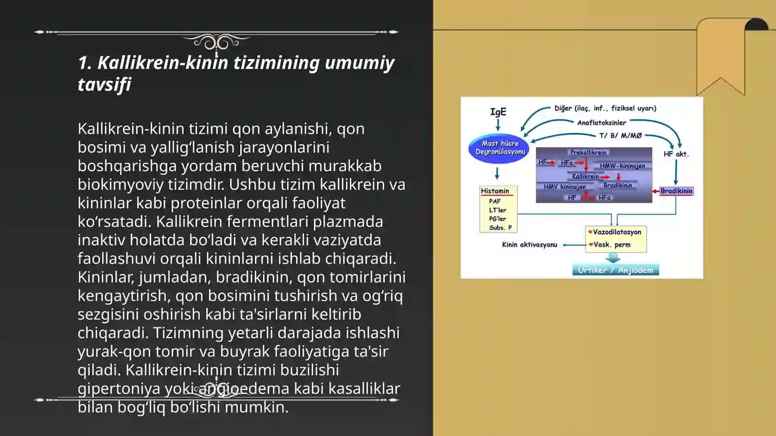 Kallikrein-kinin tizimi,klinik ahamiyati 3