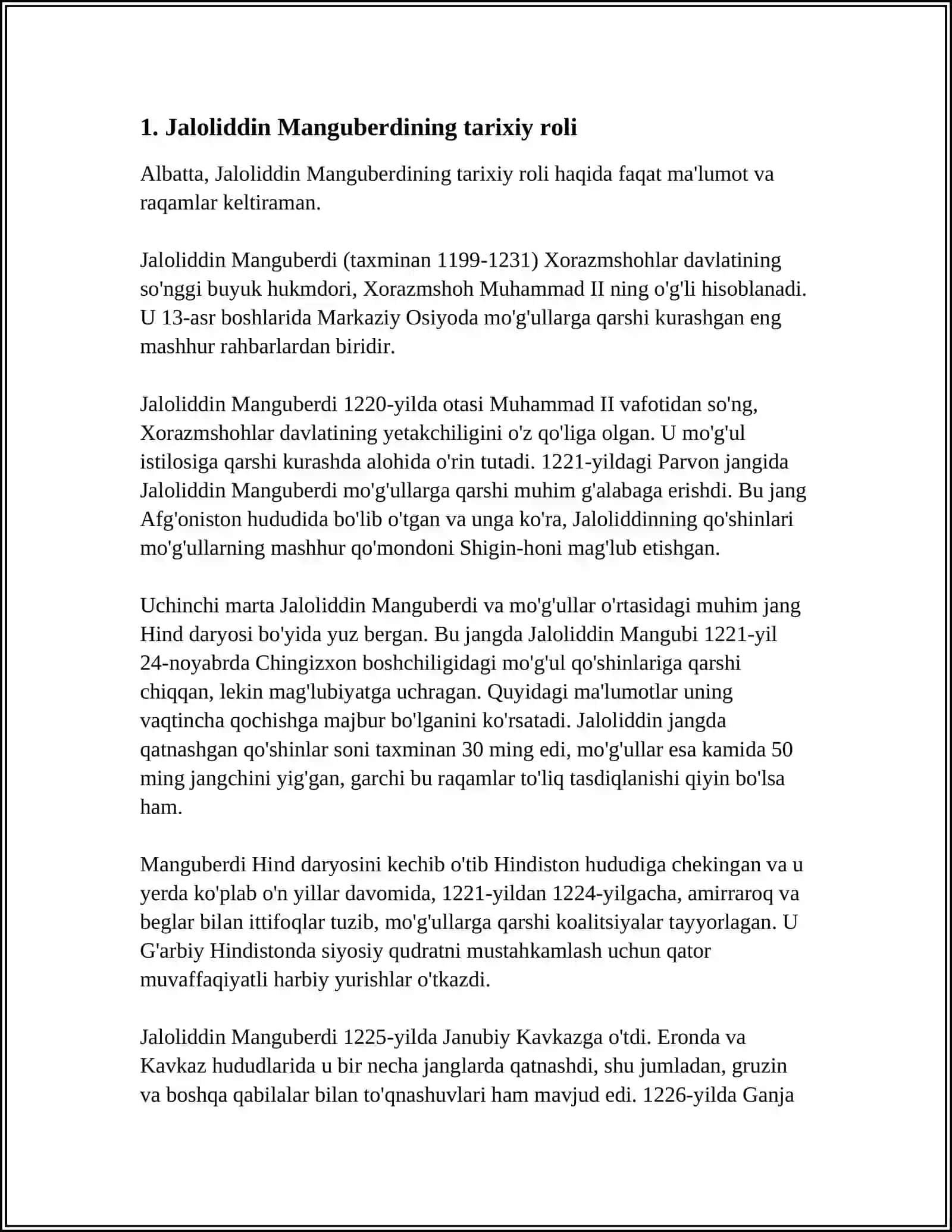 JALOLIDDIN MANGUBERDI VATAN HIMOYACHISI 3