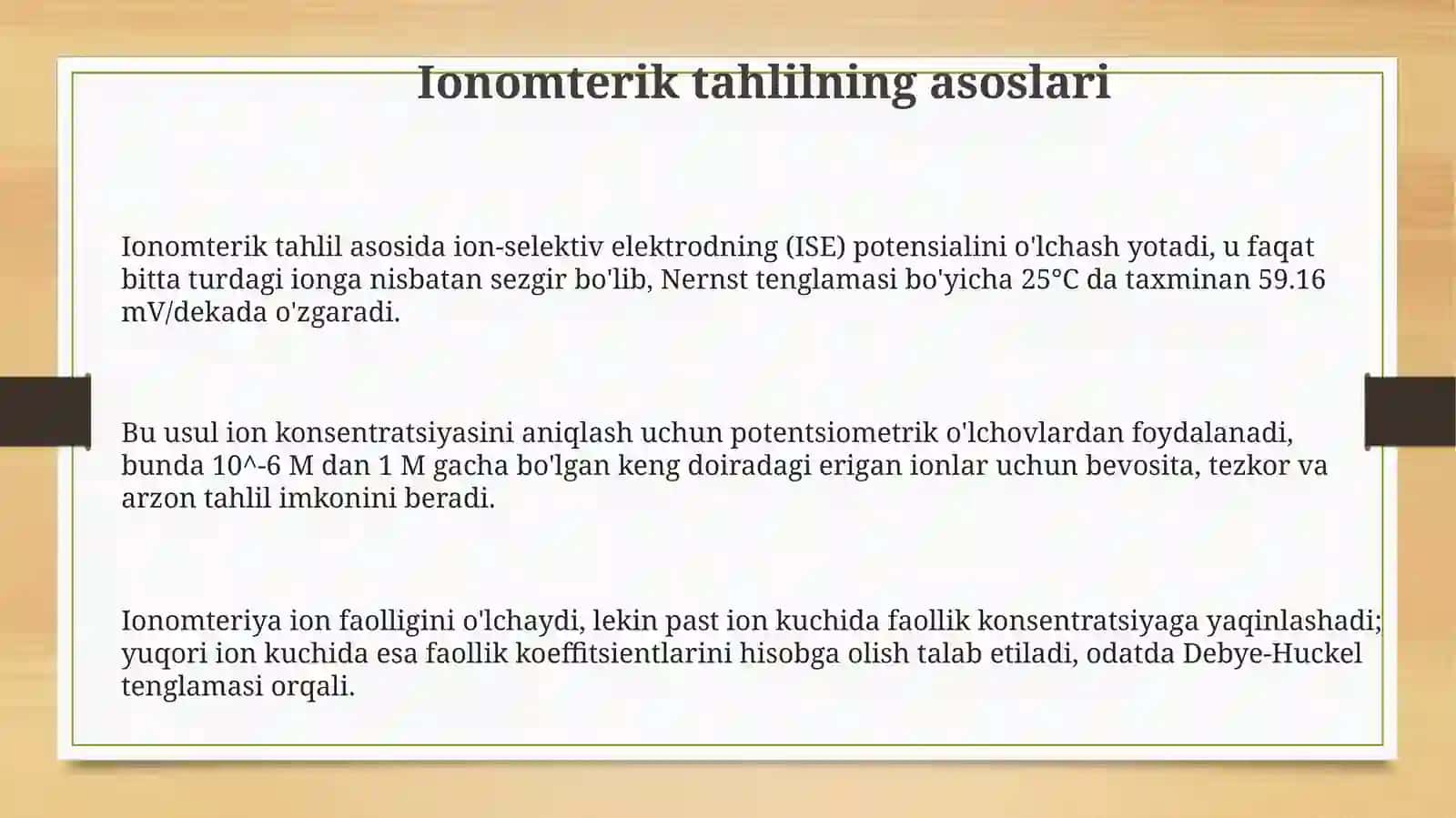 Ionometrik analiz 3
