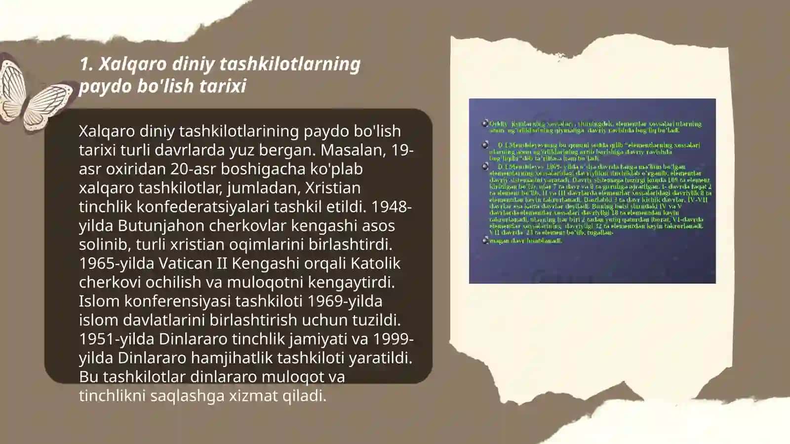 Xalqaro diniy tashkilot faoliyatining tarixi va ularning barqaror rivojlanish maqsadlariga erishishdagi ahamiyati 3