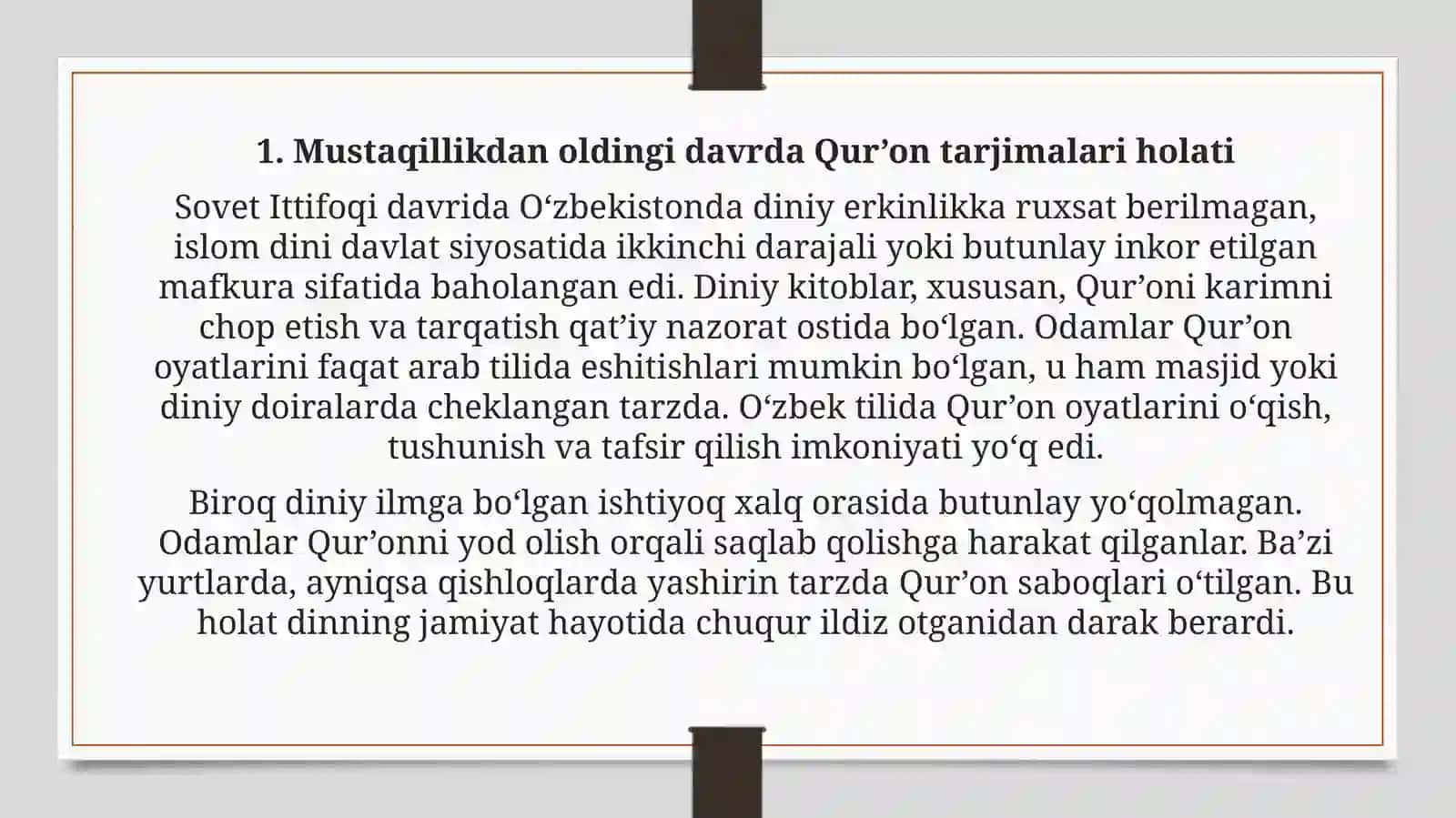 Mustaqillik yillarida Qur’onning o‘zbektilida tarjima qilinishi va tafsirlari 3