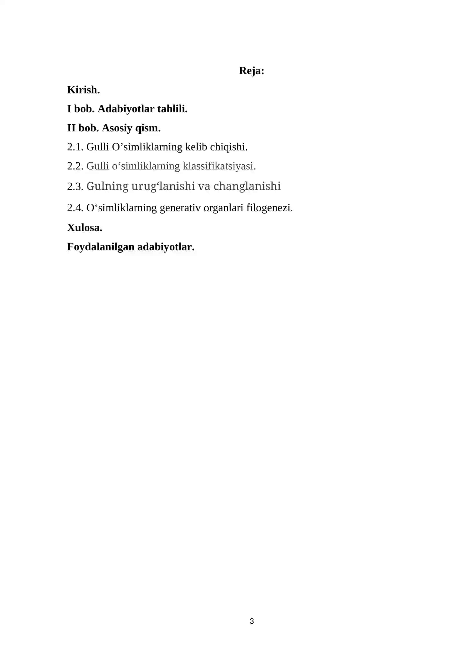 Gulli o’simliklarning kelib chiqishi 3