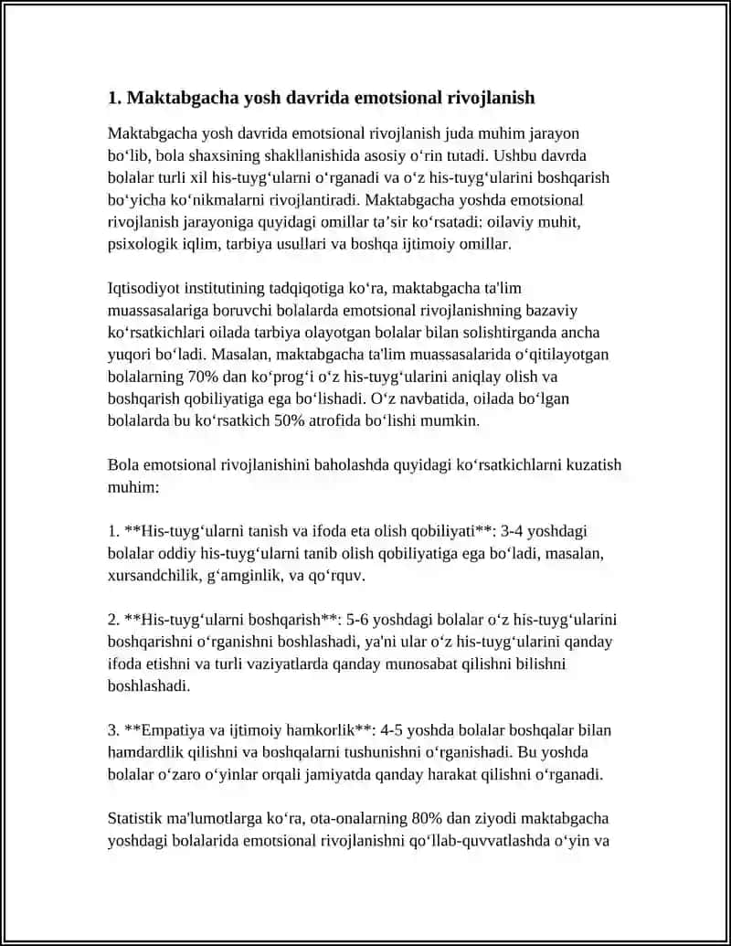 MAKTABGACHA YOSH DAVRIDA PSIXIK RIVOJLANISH 3