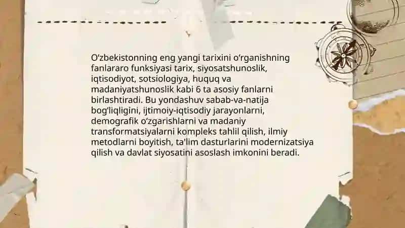 Oʻzbekistonning eng yangi tarixini oʻrganish funksiyalari va tamoyillari 3