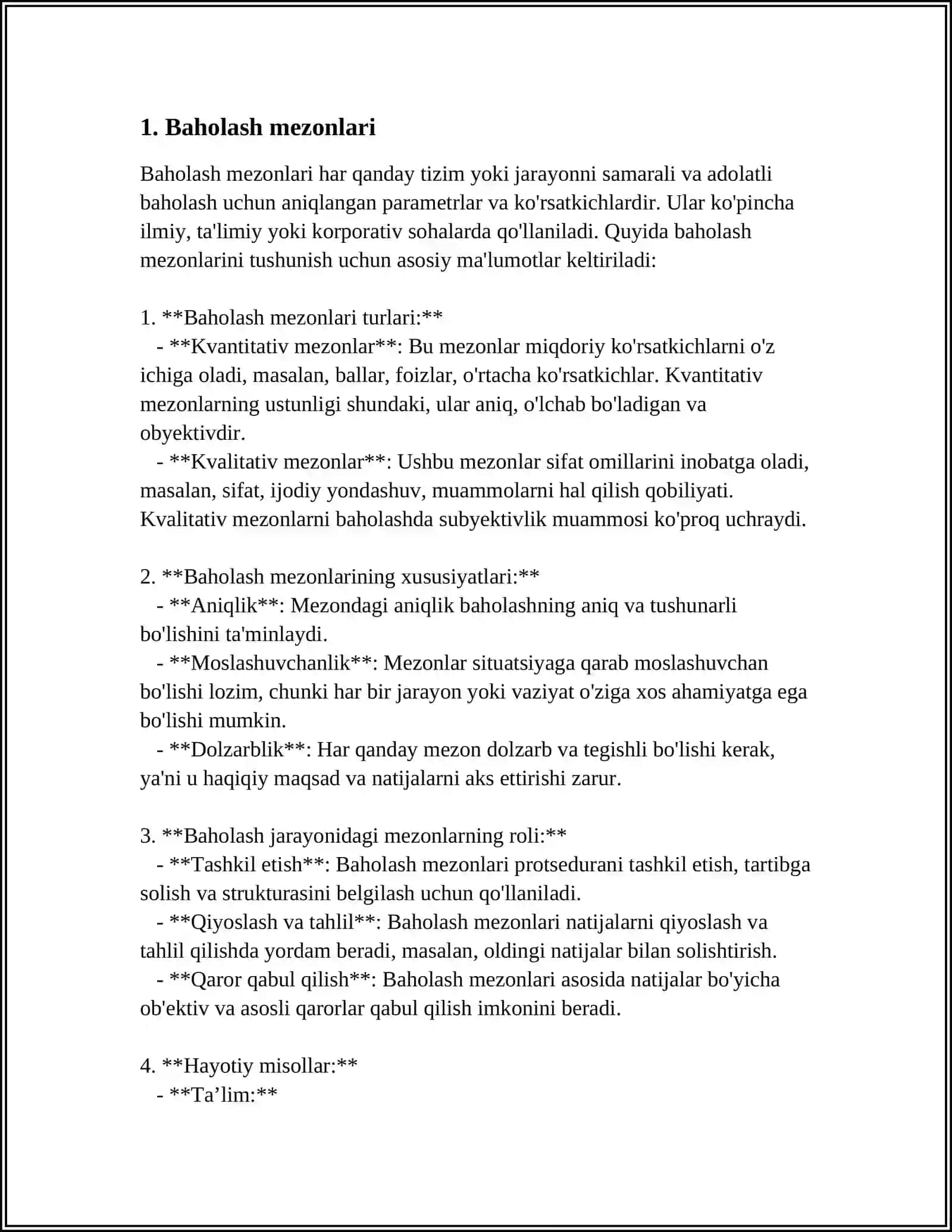 O’QUVCHILAR BILIMLARINI BAHOLASH 3