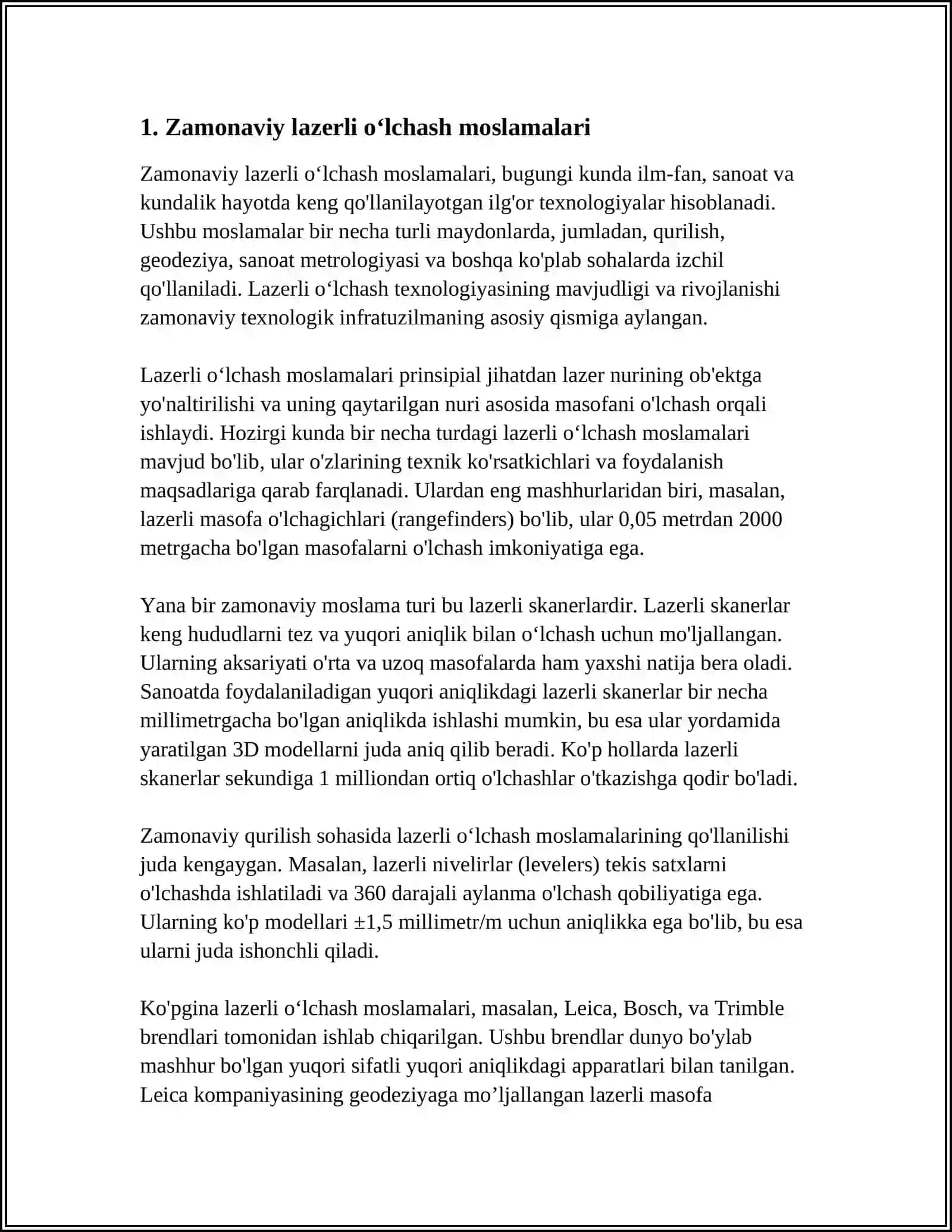 Zamonaviy Oʻlchash Vositalari 3