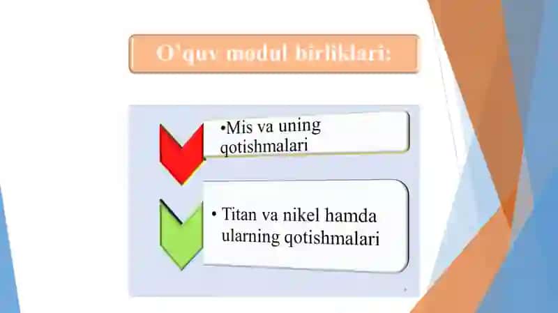 Materialshunoslik va konstruksion materiallar texnologiyasi 3