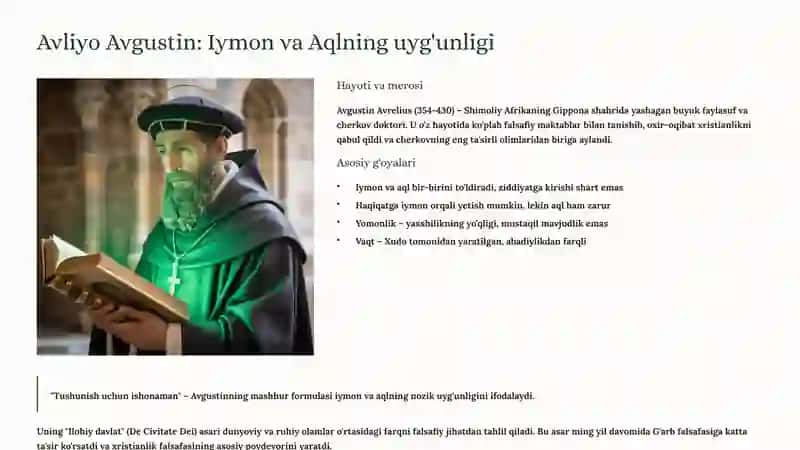 O'rta asrlarda G'arb falsafasi: Iymon, Aql va Ilmning Kurashi 3