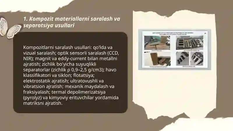 Polimer kompozitsion materiyallarni qayta ishlash 3