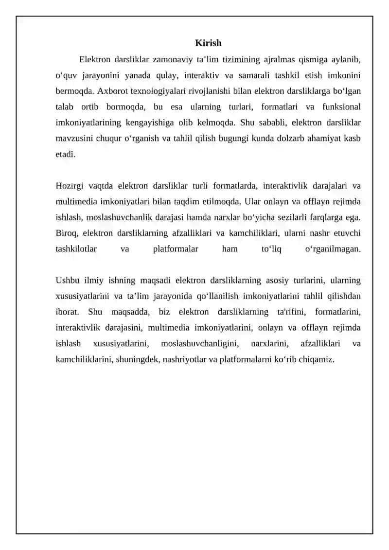 Elektron darsliklarning turlari va formatlari 3