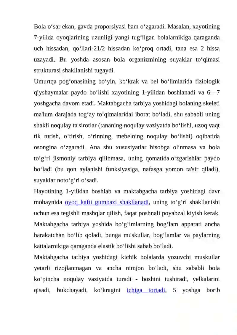 MAKTABGACHA YOSHDAGI BOLALARDAGI O'ZIGA HOS HUSUSIYATLARI 3