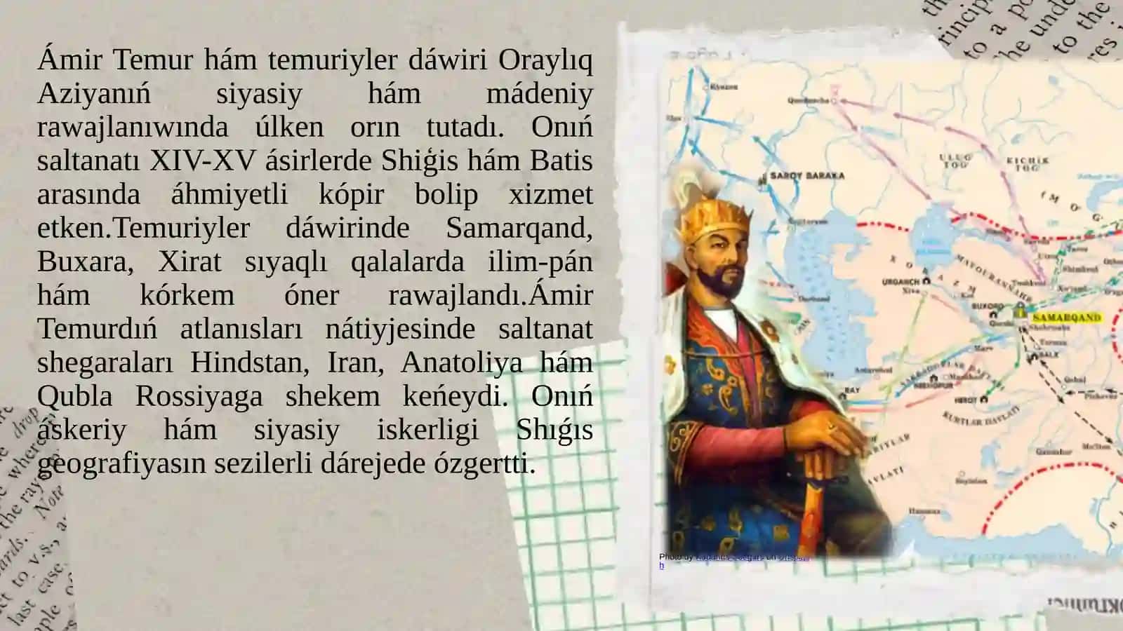 Amir Temur hám temuriyler dawiri tariyxiy geografiyasi 3