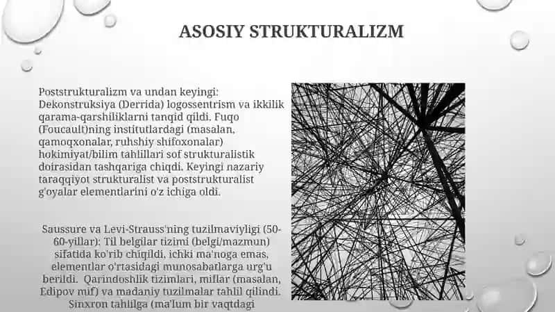 Strukturalizm va uning yo'nalishlari 3