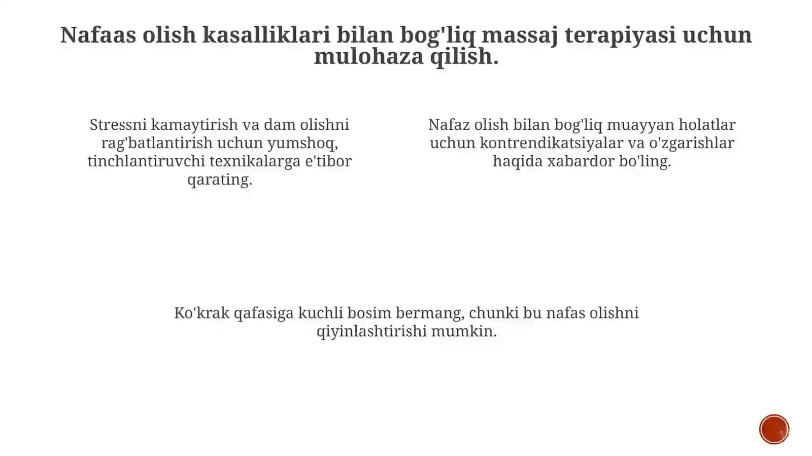 Nafas olish tizimi kasalliklarida davolash massaj uslubi 3