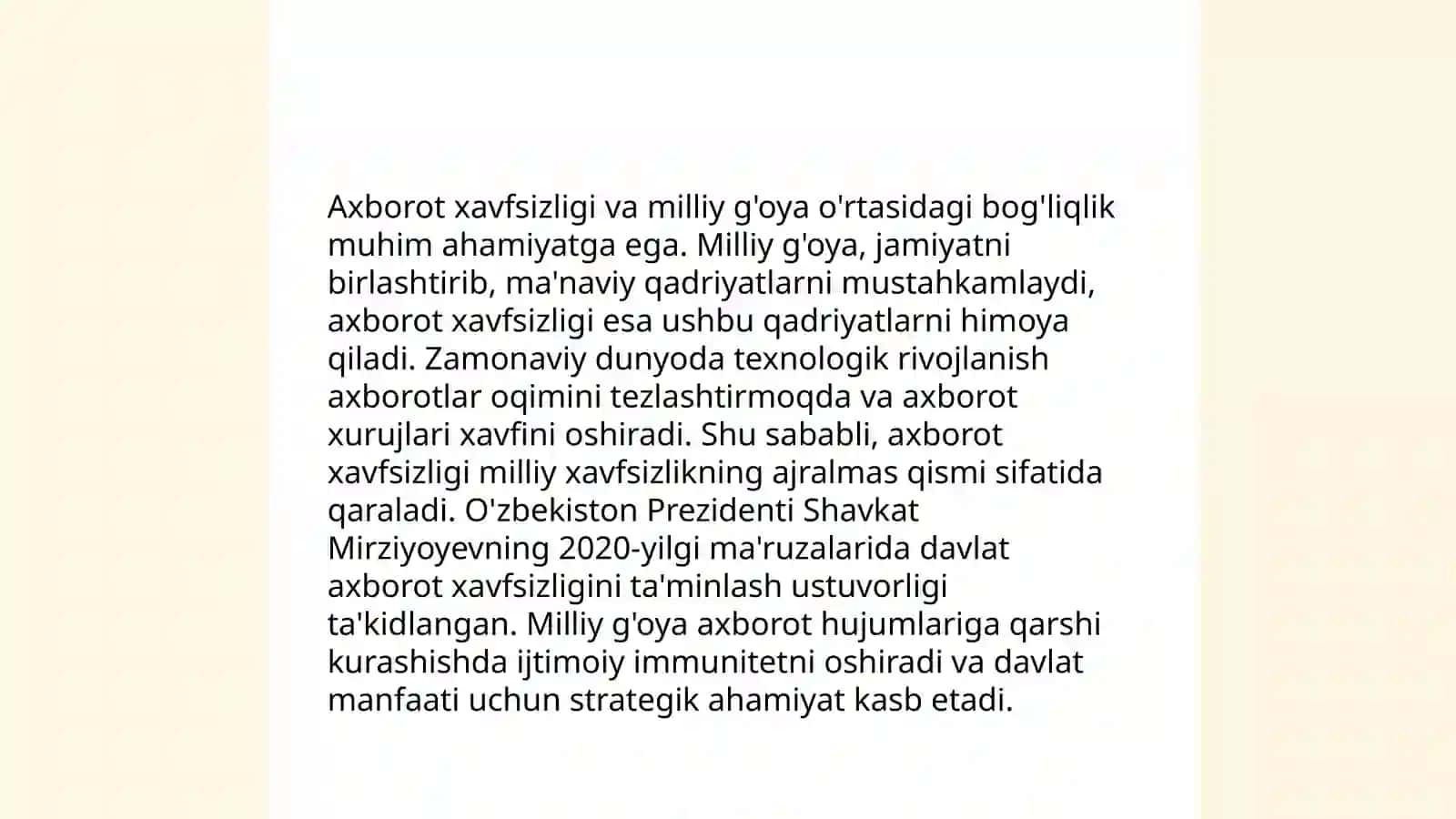 Axborot xavfsizligi va milliy g’oya o’rtasidagi bog’liqlik 3