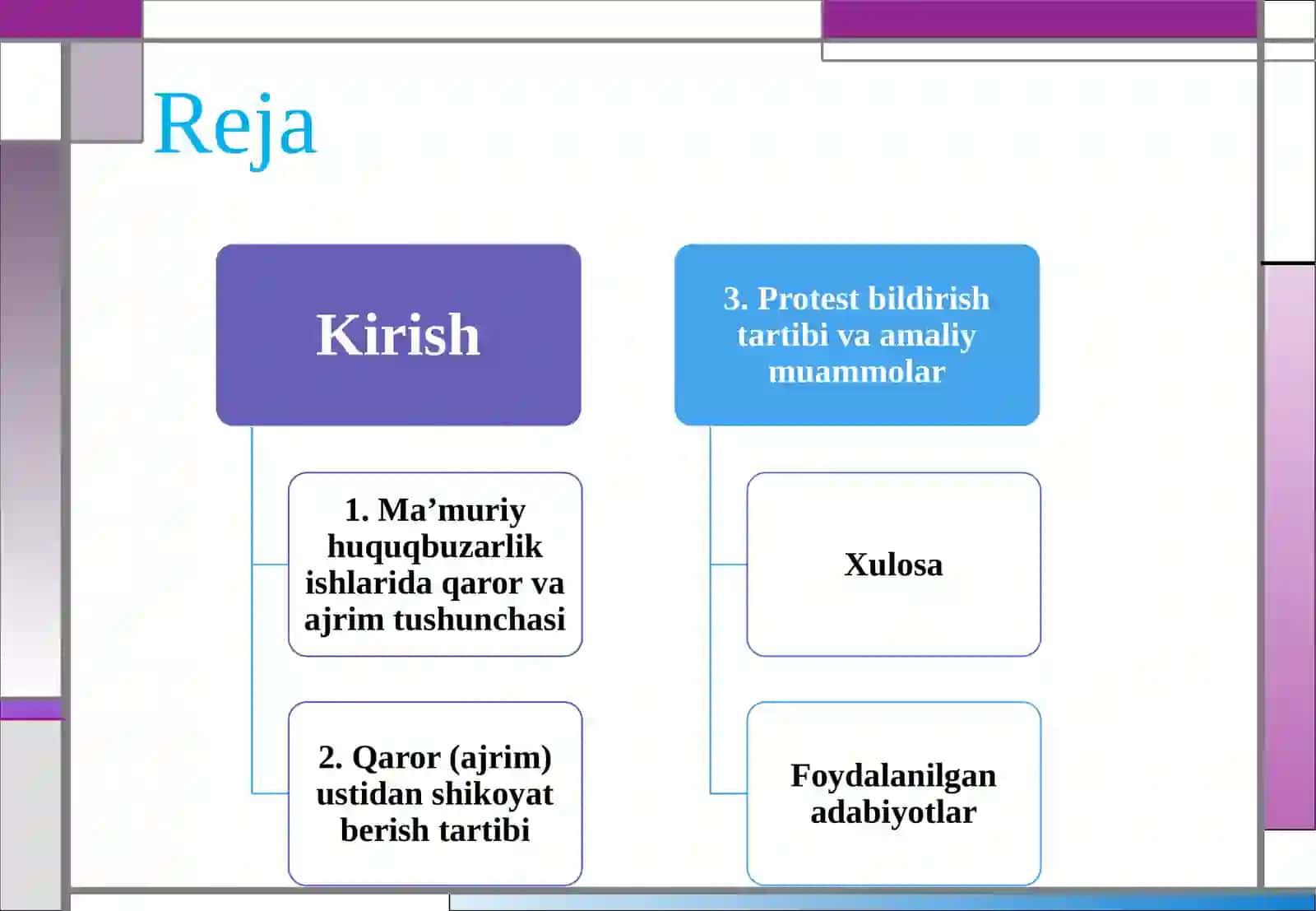 Ma’muriy huquqbuzarlik to‘g‘risidagi ish yuzasidan qaror (ajrim) ustidan shikoyat berish va protest bildirish 3