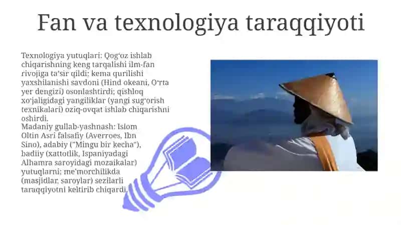 IX-XII asrlarda mamlakatimiz hududida ròy bergan madaniy uyğonish 3