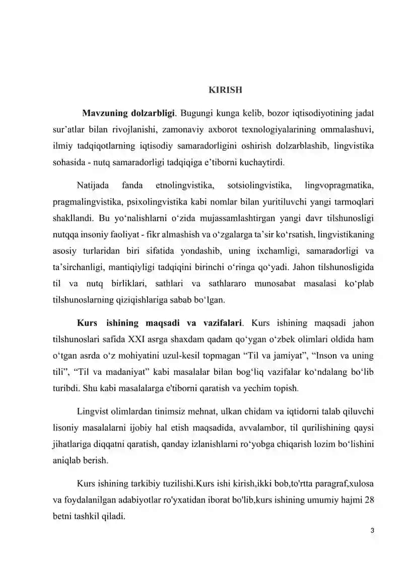 Tilshunoslikning zamonaviy yo‘nalishlari va dolzarb muammolari 3