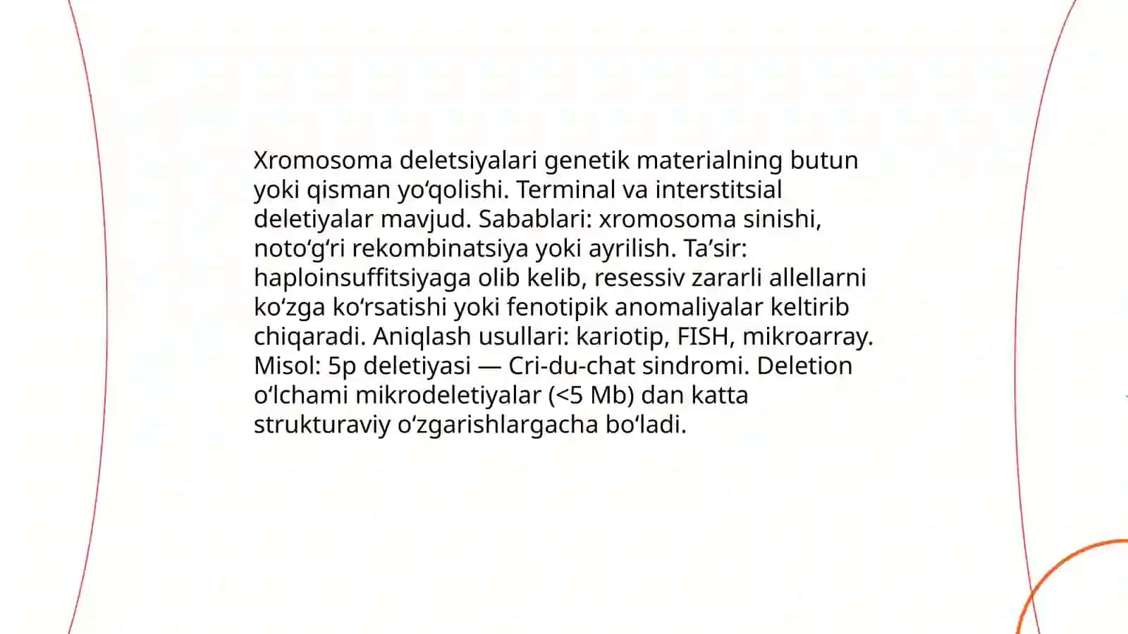 Xromosoma abberatsiyalari yoki qayta tuzilishlari 3
