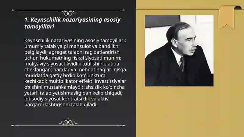 Keynschilik va yangi Keynschilik 3