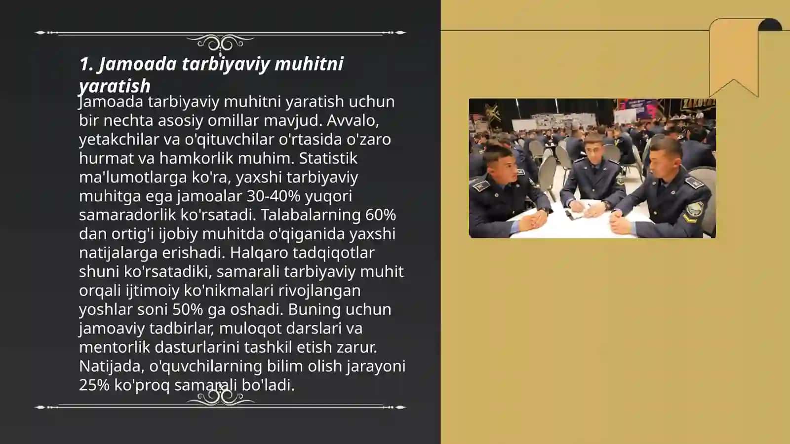 Jamoada shaxsni tarbiyalash shakllari va usullari 3