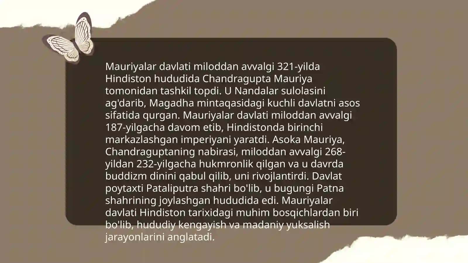 Mauriyalar va Guptalar davlati 3