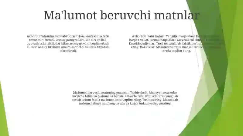 Matn Turlari Va Tarkibi 3
