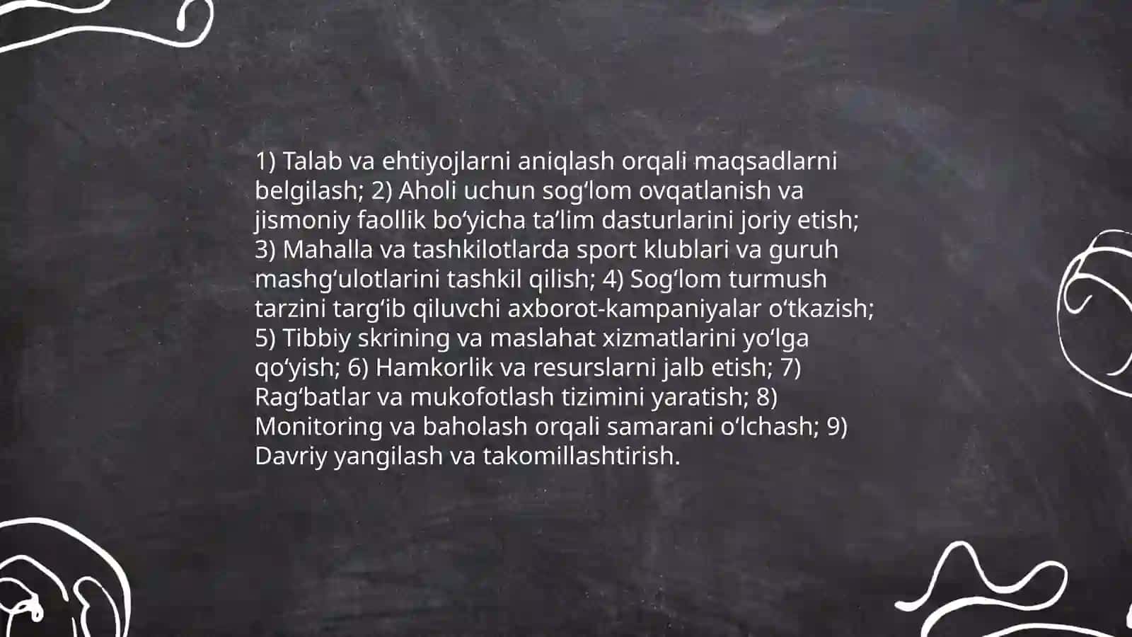 Jamoada sogʻlom turmush tarzini targʻibotini tashkil qilish 3