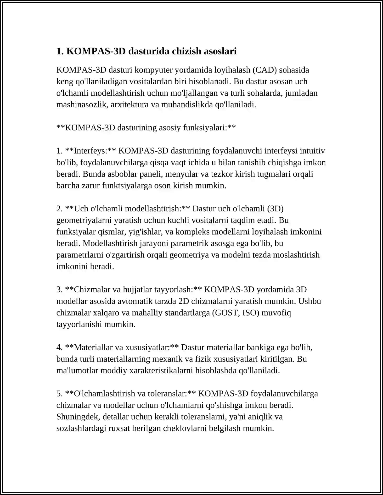 KOMPAS-3D Dasturi 3